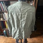 Loft  S military green cargo normcore drawstring waist jacket Photo 2