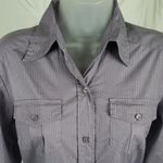 NY&C Stunning! pinstripe shirt dress Purple Photo 1