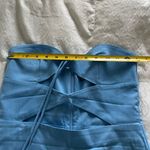 ZARA : Elegant Blue Strapless Dress Photo 6