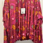 Free People  Wildflower Honey Ruffle Mesh Blouse, Size L, NWT Photo 4