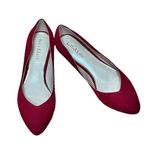 Kelly & Katie  red suede flats Photo 3