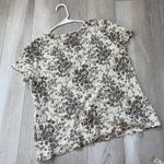 Jaclyn Smith Top Cream (med) vintage floral cottagecore feminine romantic cute Photo 3