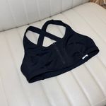 Athleta  Black Zip-Front Sports Bra XS Photo 1