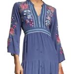 Johnny Was Cordelia heavily embroidered 100% silk maxi dress NWT RARE Photo 8