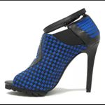 YRU Sensei Blue Black Woven High Heels sz 8 Photo 1