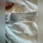 Abercrombie & Fitch  White Tiered Mini Dress Flutter Sleeves Tie Back Dress Lg Photo 3