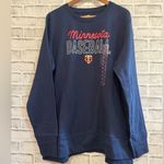 Genuine Merchandise NWT! Women’s Minnesota Twins Baseball navy blue crew neck sweatshirt XXL Photo 0
