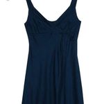 Patagonia Dress Amaia V Neck Midi Navy Strapless Sundress Organic Cotton Size 6 Photo 6