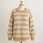 Madewell Womens Sweater Size S Striped Wool Alpaca Blend Cozy Parisian Fall Photo 9