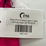 Zyia (NWT) Party Pink Pocket Light n Tight Hi-Rise Capri 20" RC, Medium (6-8) Photo 4