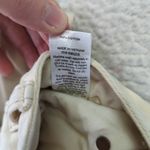 PacSun  '90s Boyfriend Jeans Distressed Women's 28 Cream 100% Cotton Rigid‎ Denim Photo 7