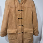 LL Bean Toggle Closure Hooded Ribbed Wool Duffel Peacoat Coat‎ Sz M Dusty Pink Size M Photo 0