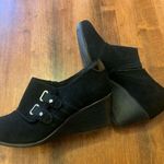 Anne Klein Sport 8.5 Fabiola Suede Wedge Shoes with Decorative Strap Casual Black Size undefined Photo 0