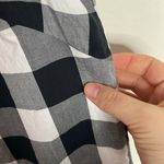 Adrianna Papell  gingham scallop trim shift black and white checkered dress sz 4 Photo 5