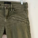 Vince  Olive Green Tencel Blend Stretch Mid Rise Skinny Jeans Size 26 Photo 2