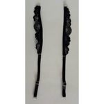 Black Lace Bra Straps Hosiery Lingerie Fashion Accessory Matching Pair Set of 2 🖤 Photo 1