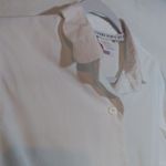 Gretchen Scott  Pique All Day Shirt White Button-Up Shirt Size Small Photo 2