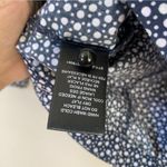 Rebecca Taylor La Vie “Nouvelle” navy polka dot button down blouse XS Photo 14