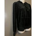 Golden Lillie Hoodie Womens Medium Black Velour Full Zip Soft Loungewear Pockets Photo 1