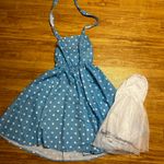 Halloween Polka Dot Dress Blue Photo 0