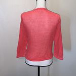 Christopher & Banks  peach pink front knot knit shrug sweater Photo 2