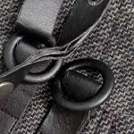 prAna  Quincy Skirt Grey Coal Wool Blend Wrap Buckle Closure Plaid Lining Size M Photo 3