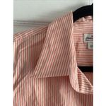 J.Crew  Womens Large Haberdashery Orange Pinstripe Button‎ Down Career Top Photo 4