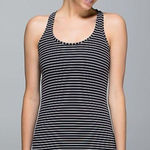 Lululemon  Cool Racerback Parallel Stripe Black Size 4 Photo 0