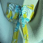 Love University Floral Crop Top and Bottom in Yellow and Blue Size M Photo 2