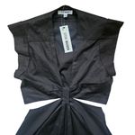 Steve Madden  Amanda Black Cutout Twist Front Tiered Mini Dress S NEW Photo 4