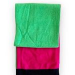 Talbots ‎ Colorblock Cashmere Rectangular Scarf Pink Green Navy Preppy Cozy New Photo 0