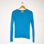 Lilly Pulitzer  Cable Knit Cotton Sweater – Women’s Size Small – Bright Blue Photo 2