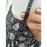 Sean Collection Vtg 90’s Dress Gown Sz L 100% Silk Blue Beaded Prom Even… Photo 15