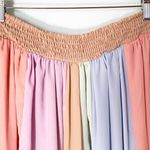 TCEC NWT Ivy & Leo  Sherbet Striped Chiffon Wide Leg Semi Sheer Pants S Small Photo 3