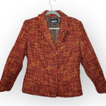 Briggs New York Briggs Orange Pink Tweed Heritage Preppy Blazer Y2K Classic Jacket Size 14 Photo 0