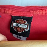 Harley Davidson Womens Short Sleeve Top Sz 2XL Red Graphic Biker Photo 5