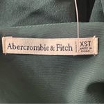 Abercrombie & Fitch  XS Tall Long-Sleeve Front Tie Mini Dress Dark Teal Photo 7