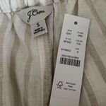 J.Crew Linen Cotton High Rise New Seaside Straight Leg Pant Stripe Size S NWT Photo 10