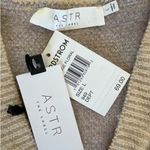 ASTR  - Floral Knit Sweater Vest in Beige Purple & Pink Photo 1