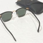 Ray-Ban  Unisex Clubmaster Classic Black Gold Trim Sunglasses Photo 2