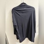 Pact  Airplane Wrap Cardigan Black Size M/L Lounge Casual Fall Layer 100% Cotton Photo 3