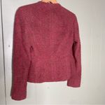 Akris  Silk Wool Boucle Tweed Jacket Blazer Pink Zip Front size 2‎ US Photo 2