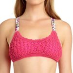 California Waves pink crochet bralette swim top Photo 0