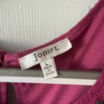 JODIFL  Floral Embroidered Magenta Mini Dress Large Photo 1