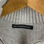 Brandy Melville  Quarter Zip Sweater Light Grey Photo 2