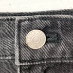 Madewell  Rigid Denim A-Line Mini Skirt Cutout Edition Lunar Wash Black Size 31 Photo 5