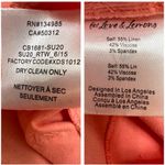 For Love & Lemons Millie Romper One Piece Linen Blend Stretch in Mango Size XS Photo 8