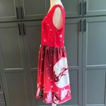 Festive Red Dress with Santa Print Size XL Photo 1