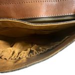 Patricia Nash English Garden Floral Map London Brown Leather Saddle Bag Photo 9