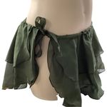Zuliana ruffle tie skirt size small Made in USA New With Tags Green Photo 1